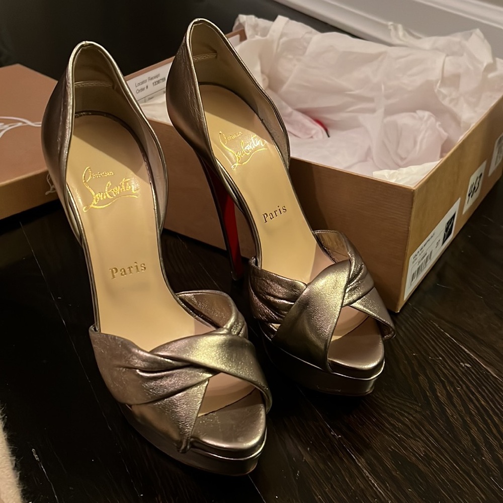 Christian Louboutin Volpi 150 Nappa silk 37 - Picture 5 of 11